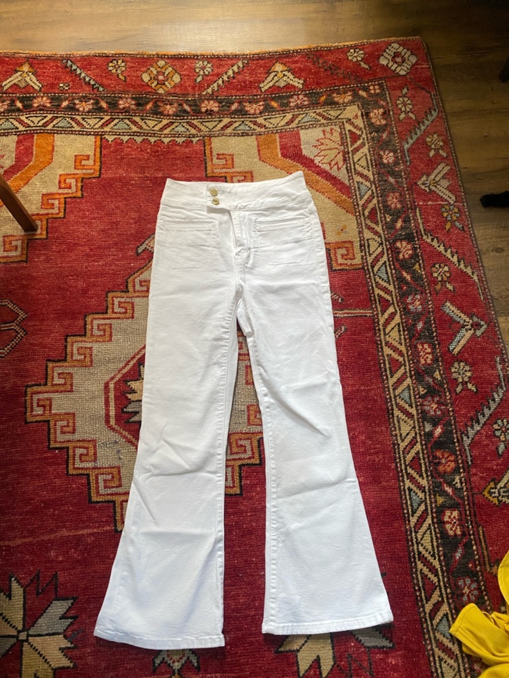 Frame Denim White High-Waist Jeans